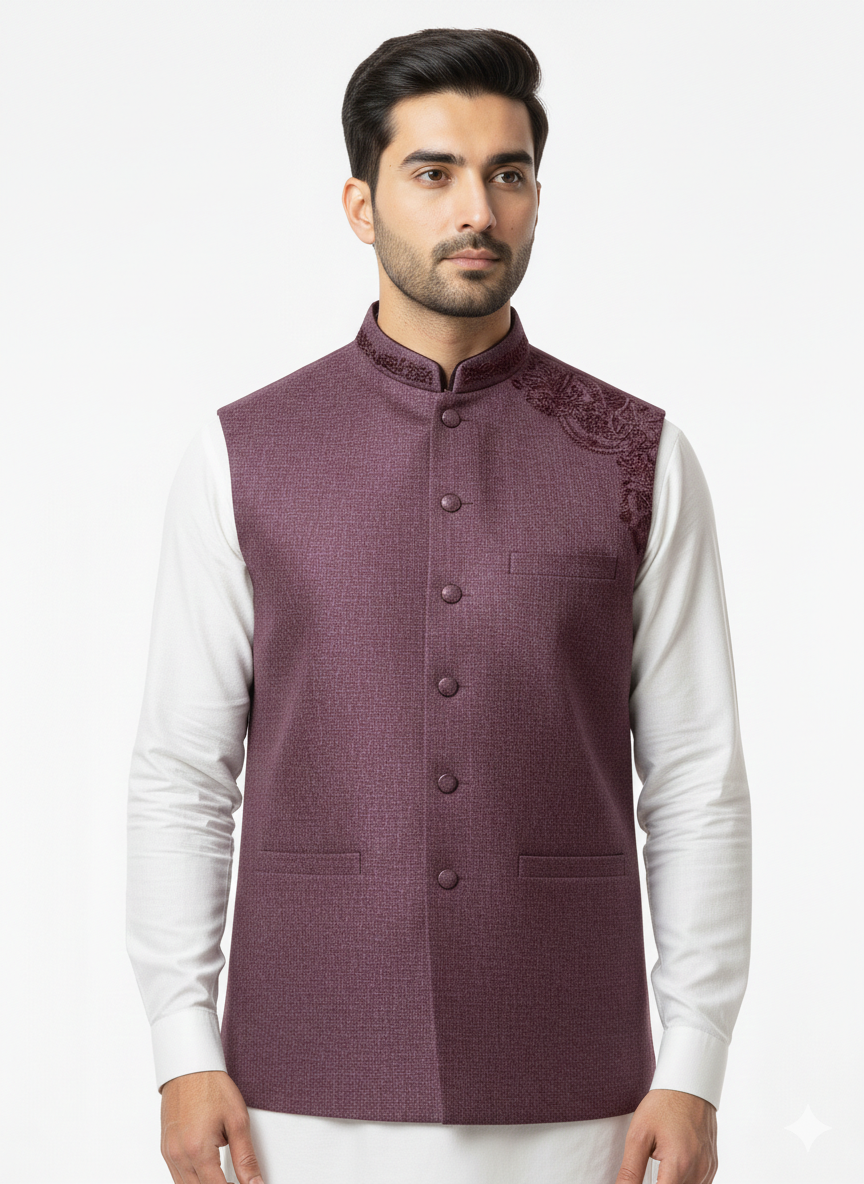 Maroon Waistcoat