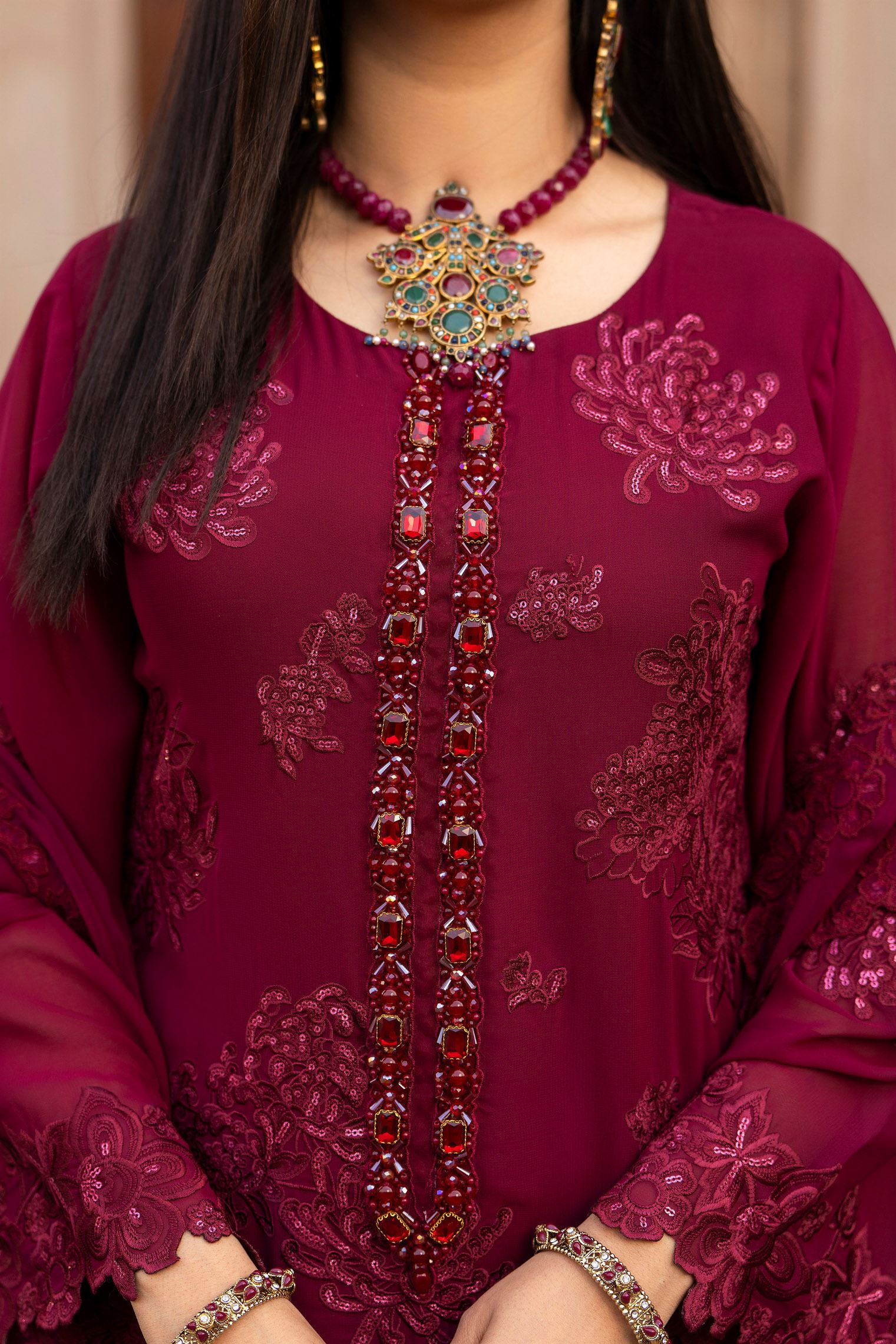 Karma Hayat - F-497 Crimson Velvet