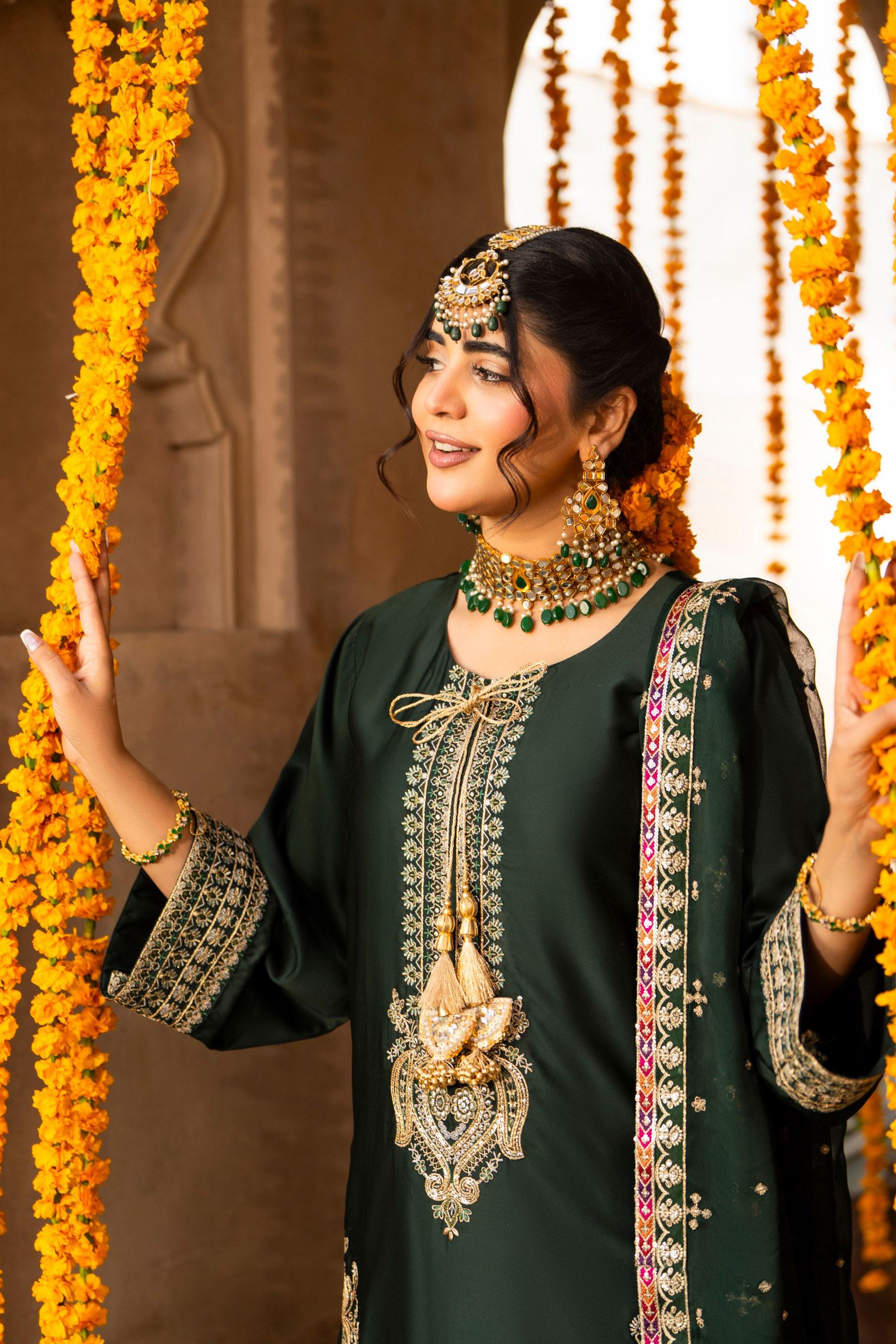 Karma Hayat - F-493 Bottle Green