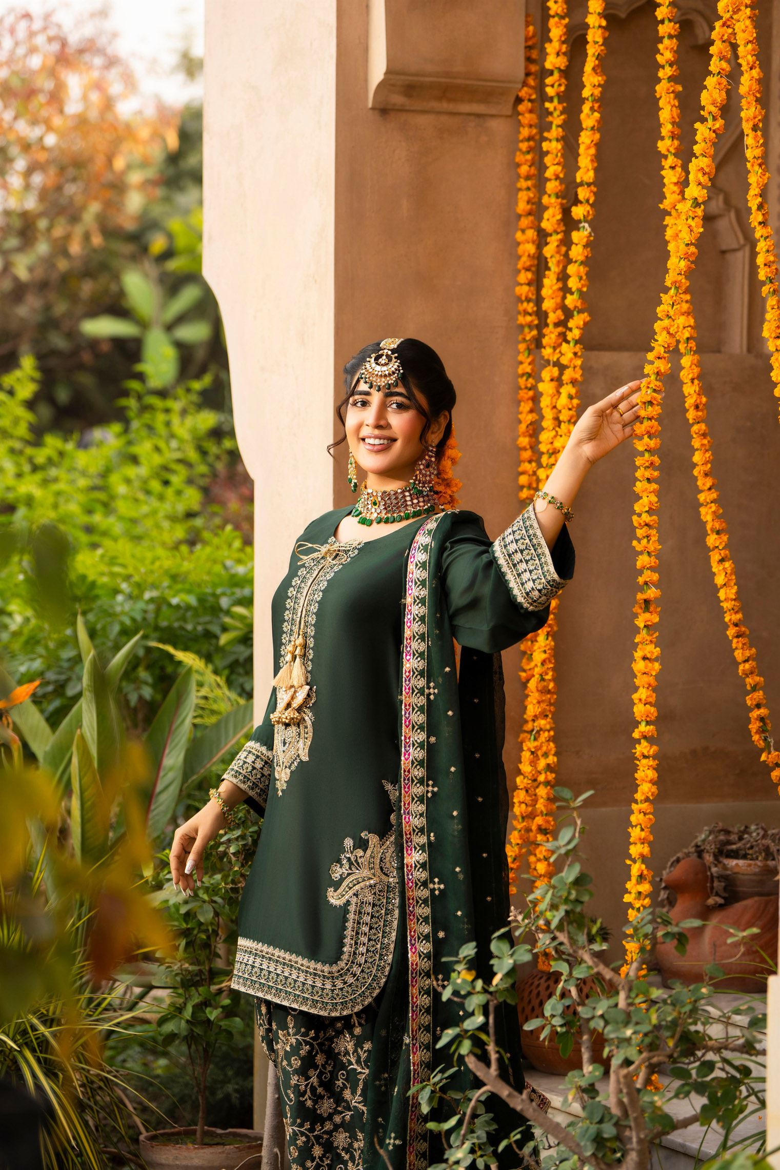 Karma Hayat - F-493 Bottle Green