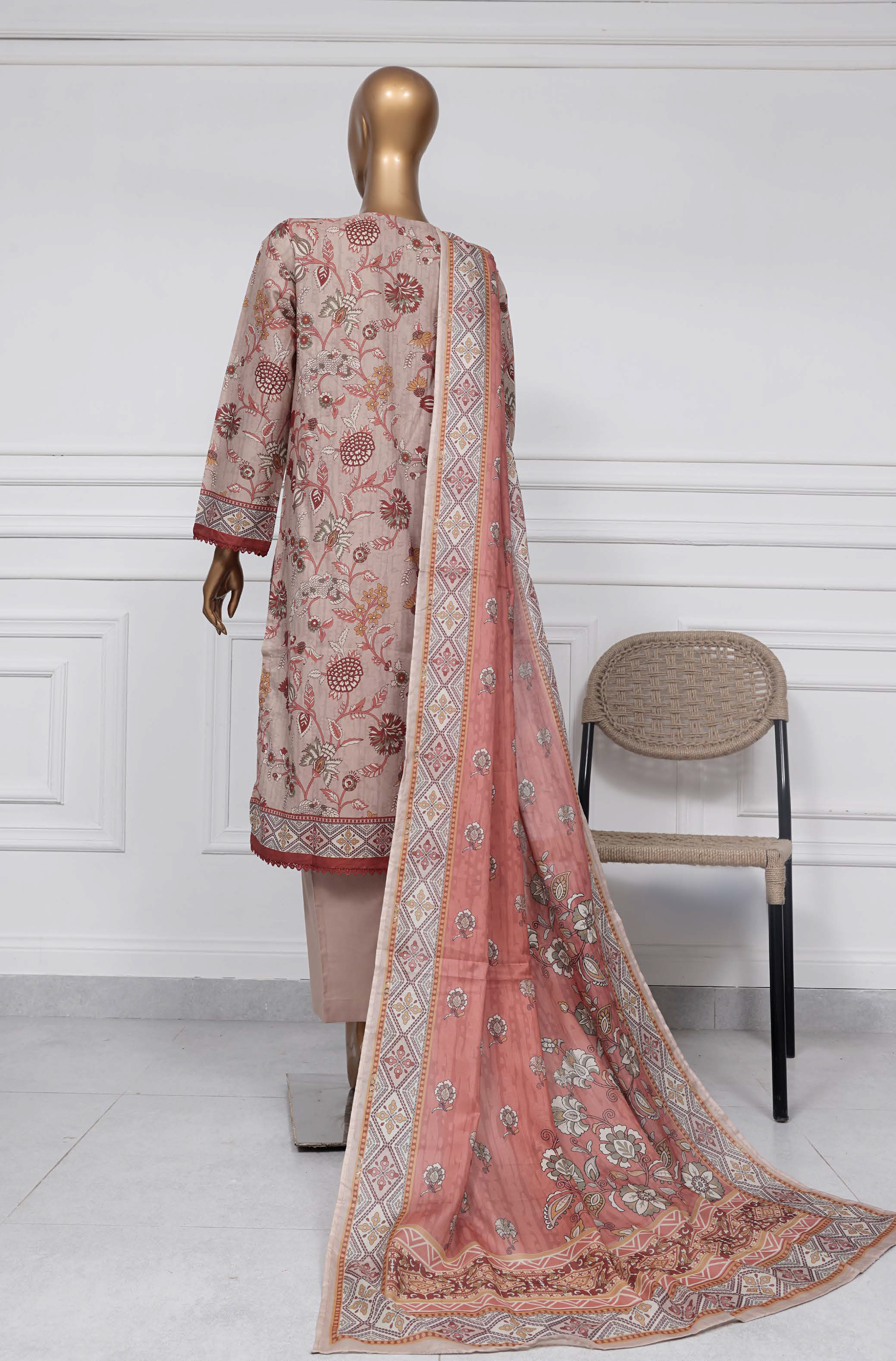 Sadabahar - SB Printed Lawn D3384