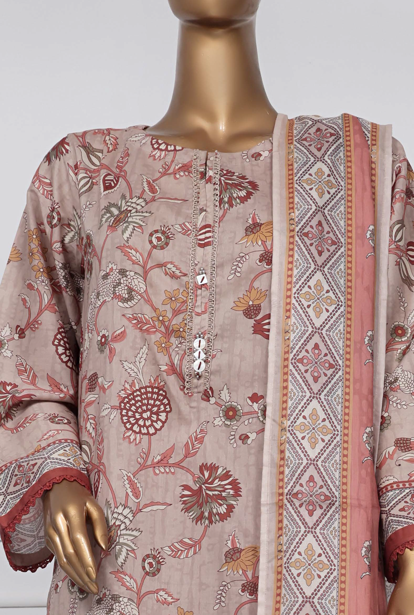 Sadabahar - SB Printed Lawn D3384