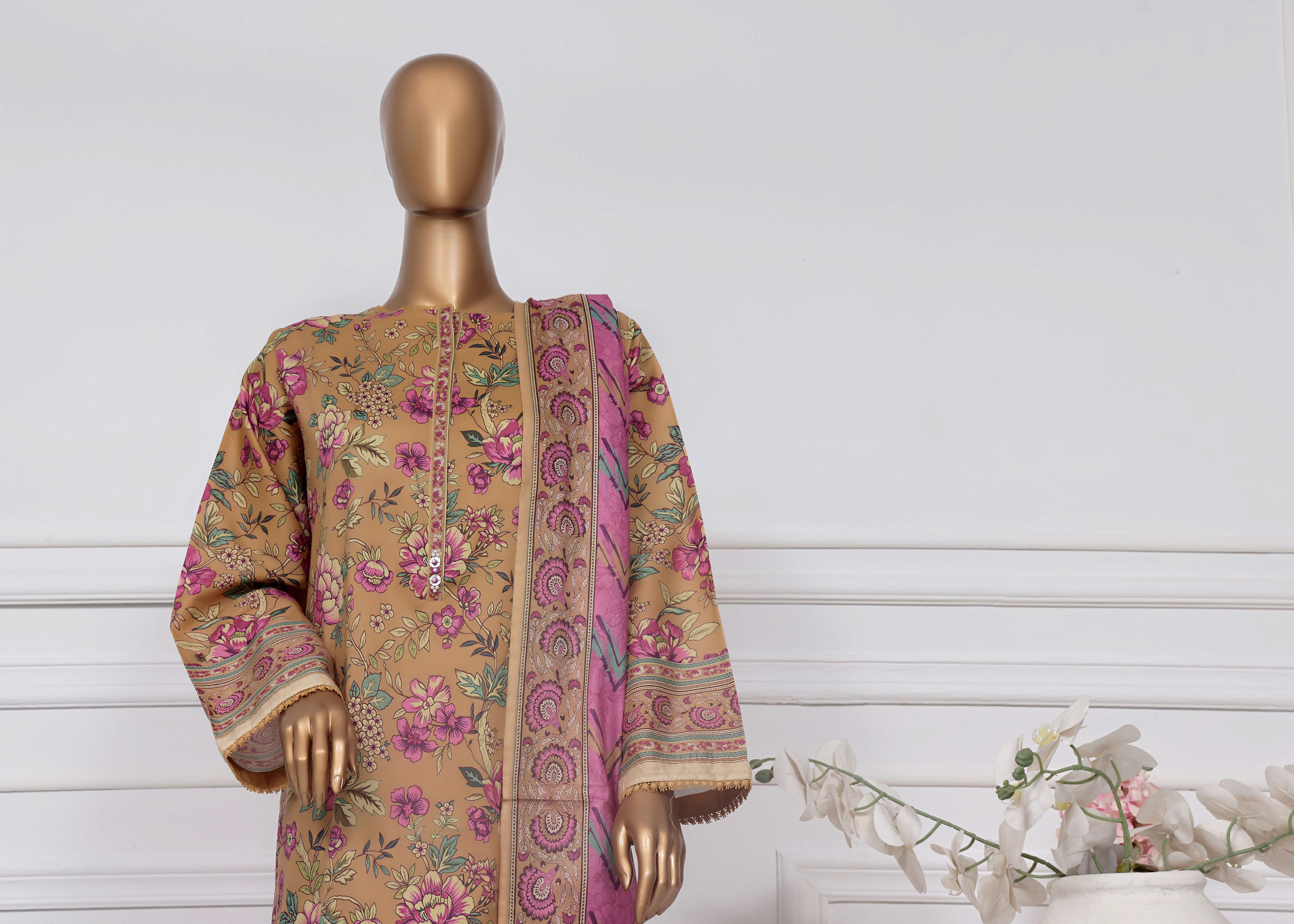 Sadabahar - SB Printed Lawn D3375