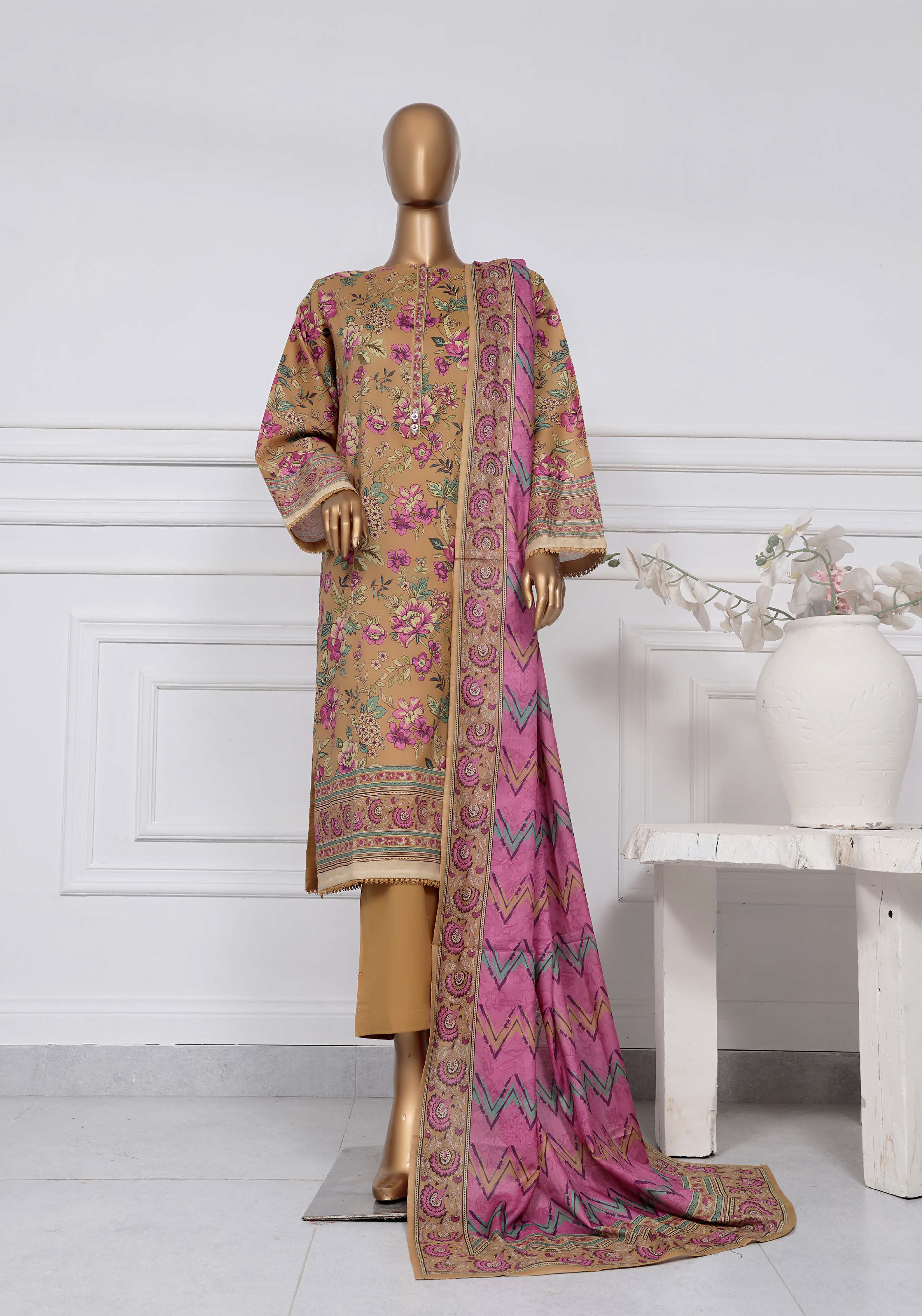 Sadabahar - SB Printed Lawn D3375