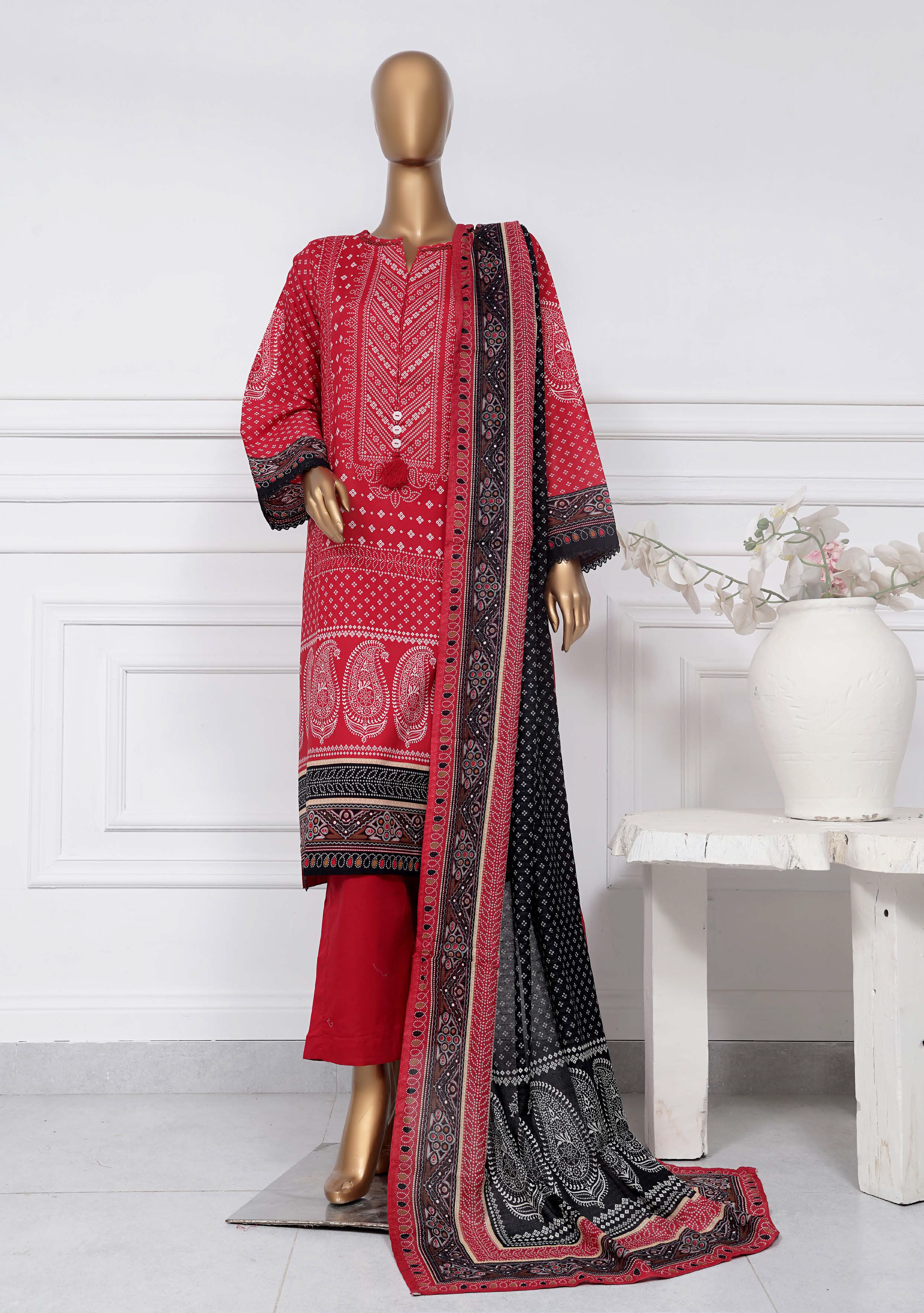 Sadabahar - SB Printed Lawn D3376