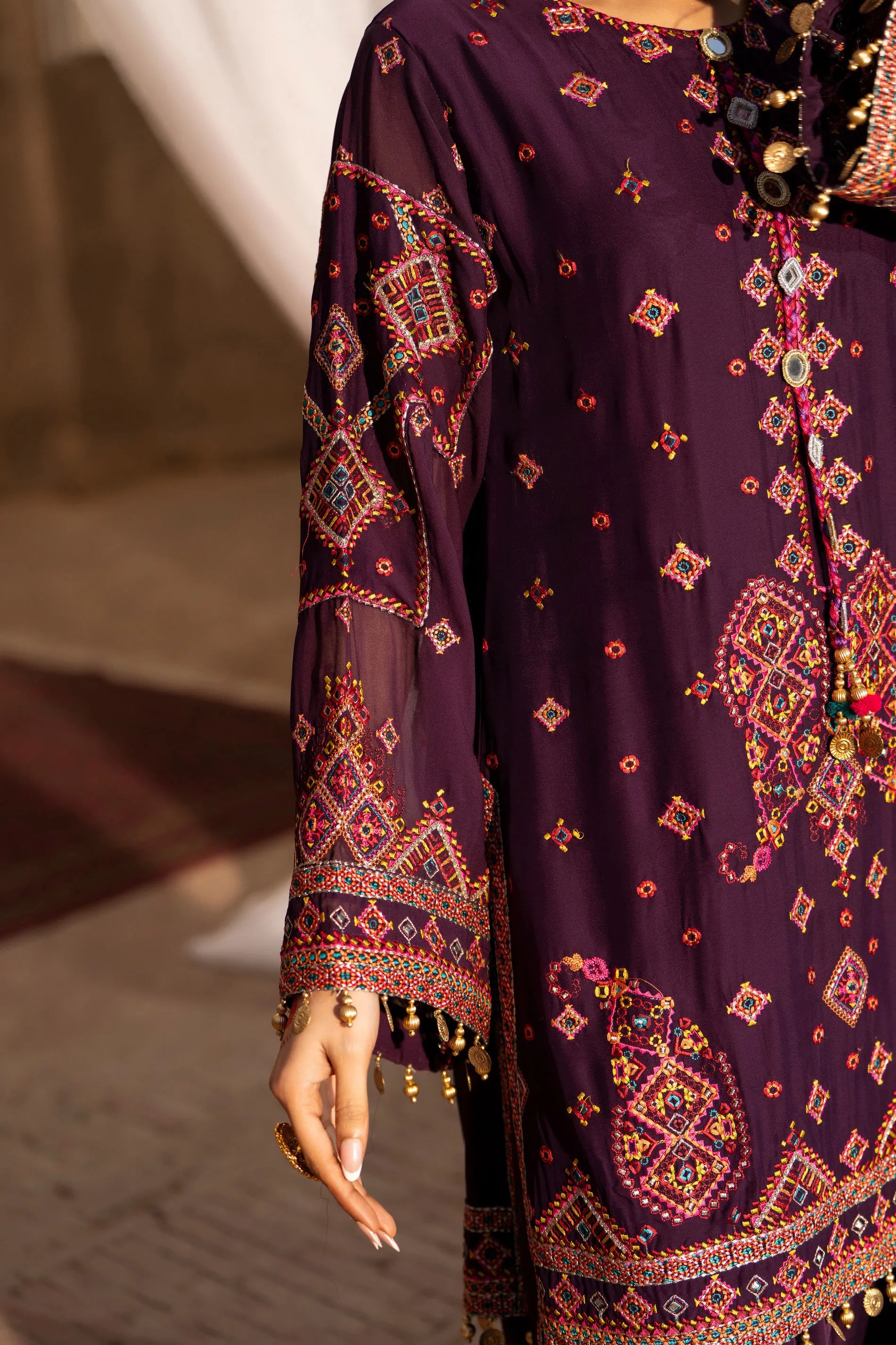 Karma - Saj Dhaj -F-527 Plum