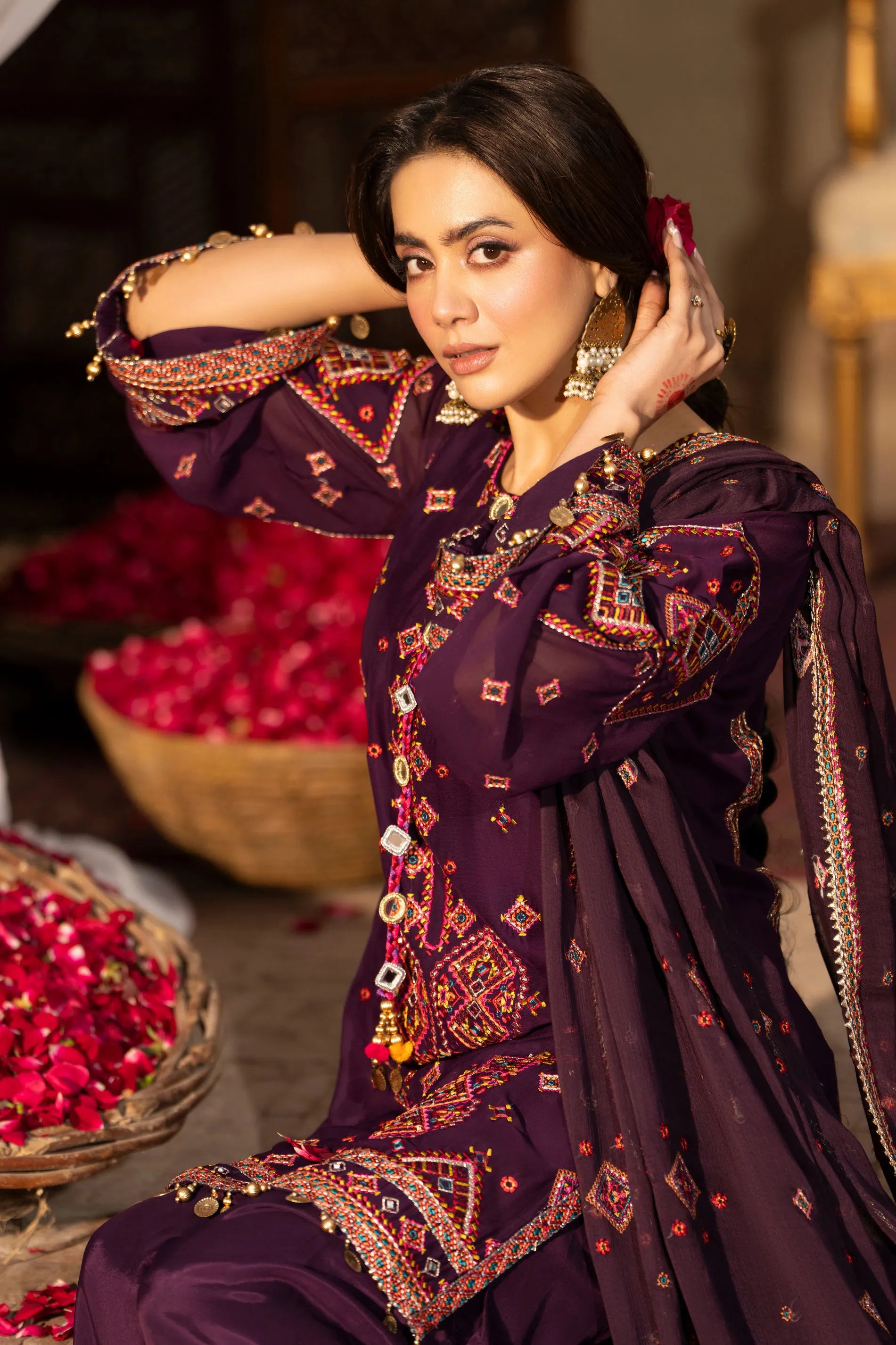 Karma - Saj Dhaj -F-527 Plum