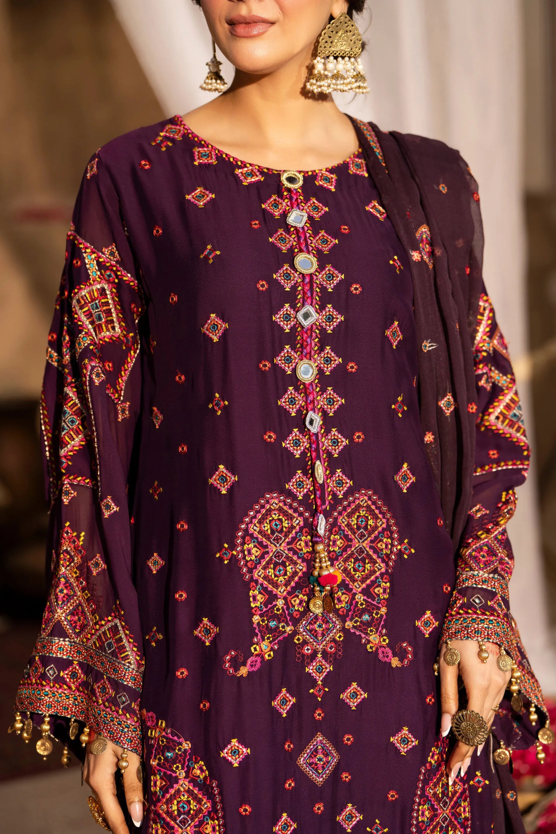 Karma - Saj Dhaj -F-527 Plum