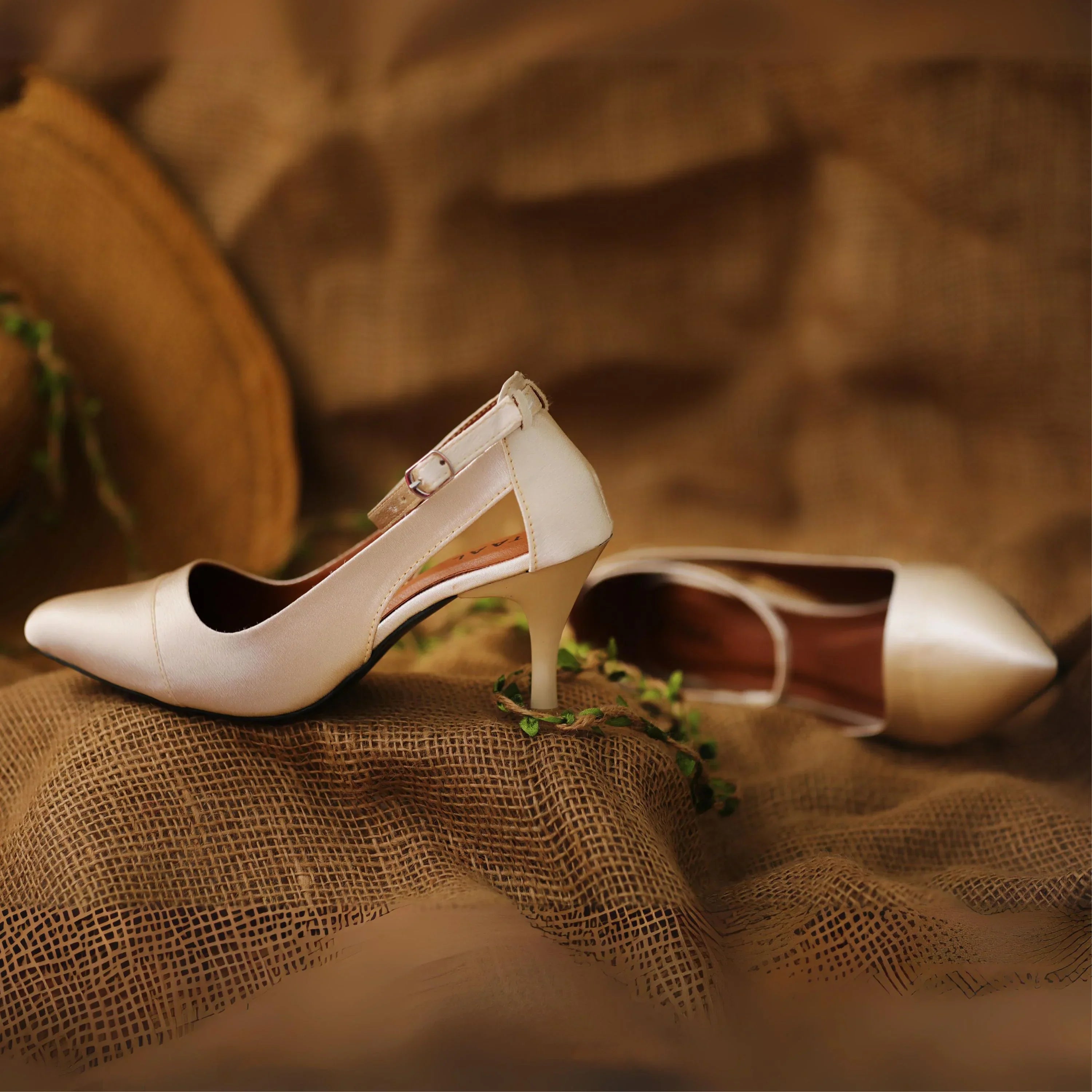 Sottile Golden women stiletto heels