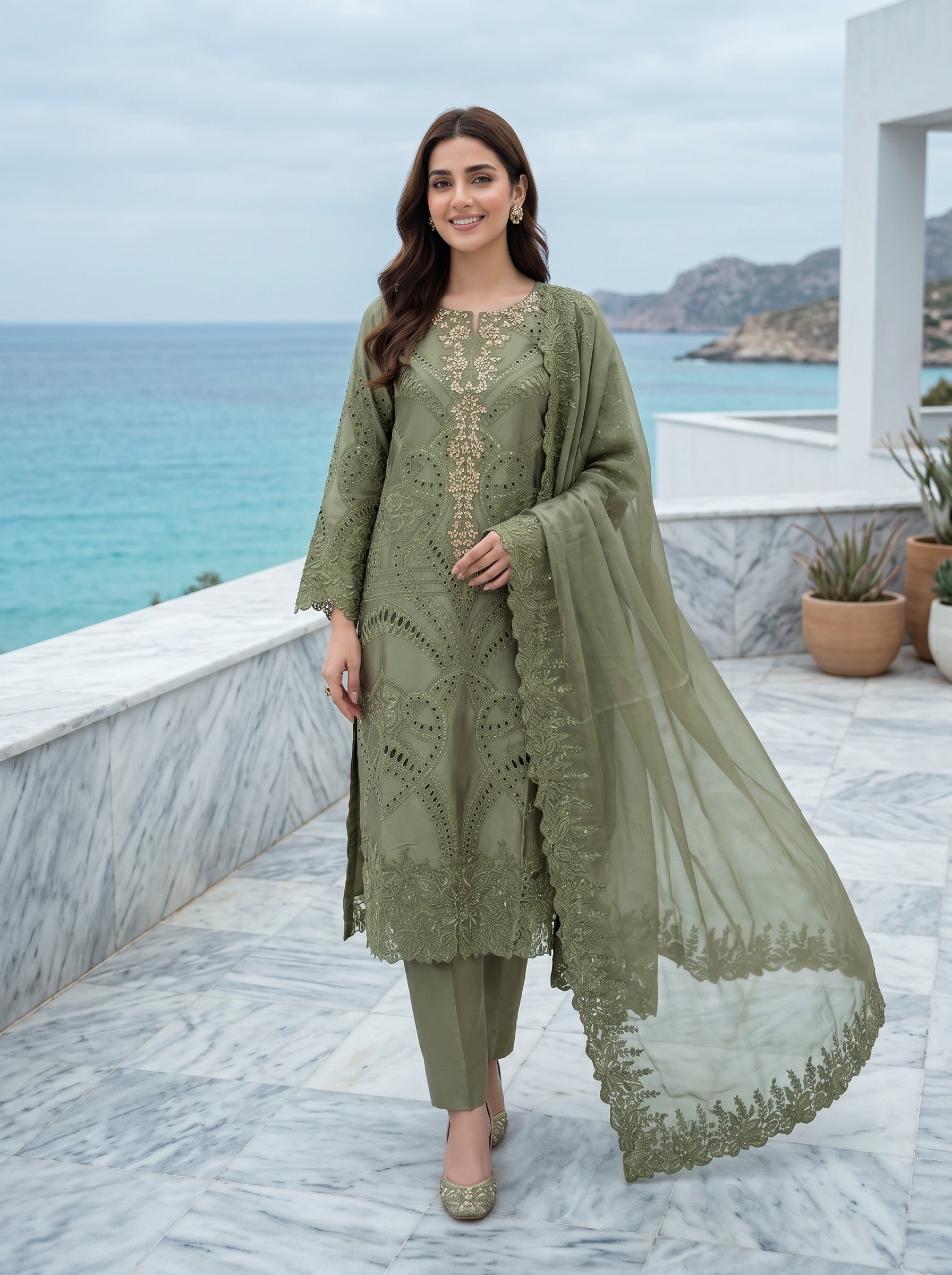 Sherrys Silk - Olive Mystique