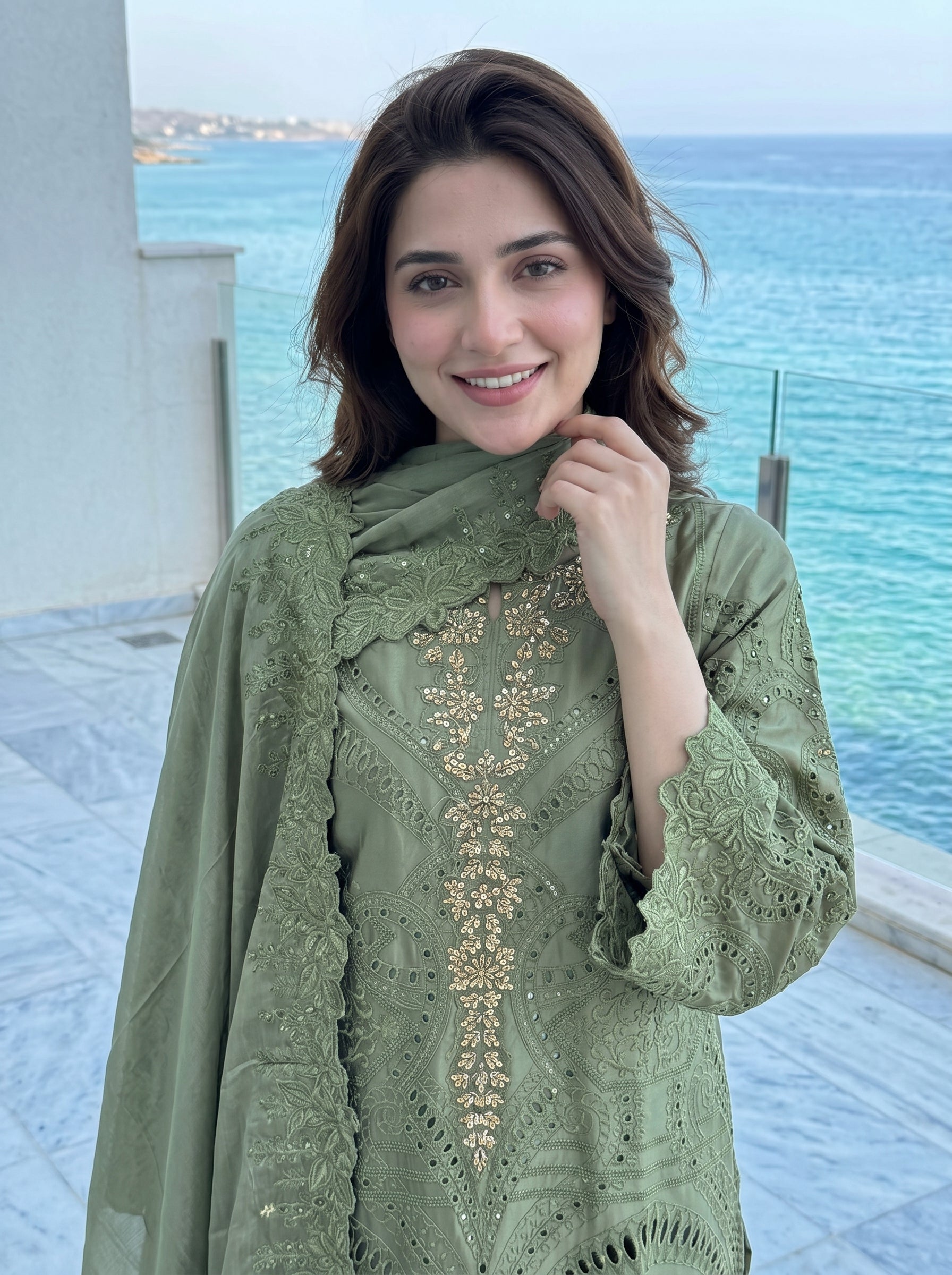 Sherrys Silk - Olive Mystique