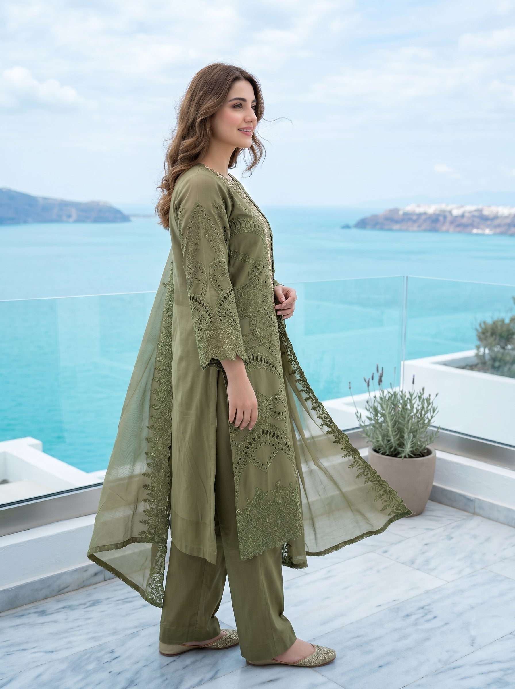 Sherrys Silk - Olive Mystique